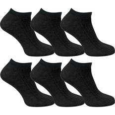 Black Socks Sock Snob Kids 100% Cotton Ankle Socks Black