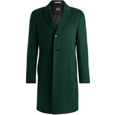 Gröna - Ullkappor & Ullrockar Kappor & Rockar BOSS Slim-fit coat in virgin wool and cashmere