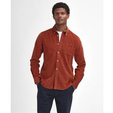 Barbour Skjorter Barbour Lifestyle Ramsey Corduroy Shirt Dark Ginger