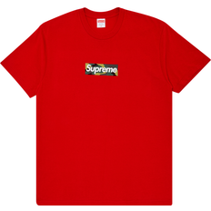 Supreme Men Clothing Supreme box logo cotton T-shirt unisex Cotton Red