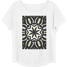 Boyfriend T-shirts Vida Boatneck Boyfriend Tee Triba in Black/Green/White Original Artist