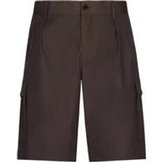 Dolce & Gabbana Brown Shorts Dolce & Gabbana Brun Bomull Poplin Bermuda Shorts Brown