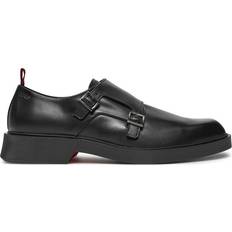 Spænde Derby HUGO Double-monk shoes in leather with signature outsole