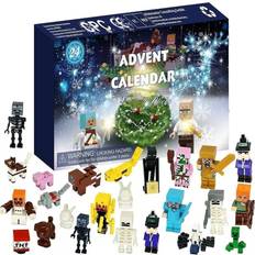 Advent Calendars Flemye Christmas Minecraft Figure 24 Days Countdown Advent Calendar 2024 Surprise GiftS