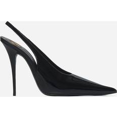 Saint Laurent Patent leather slingback pumps Black