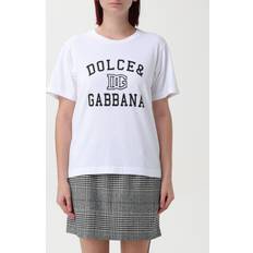 Dolce & Gabbana Damen T-Shirts Dolce & Gabbana T-Shirt mit Stickerei und Schriftzug