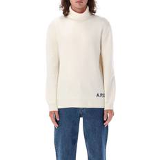Polokrage - Unisex Tröjor A.P.C. Stickade Tröjor Koftor - Beige