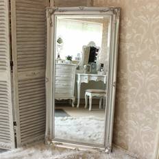 Astoria Grand Cliveden Ornate Full Length - Silver (158 cm H x 78 cm W x 6 cm D) Wall Mirror