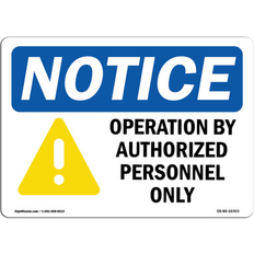 Blue Workplace Signs SignMission OS-NS-A-710-V-17536 7 x 10 in OSHA Notice Sign - Aluminum in White/Blue/Black