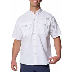 Nylon Shirts Columbia Bahama Short-Sleeve Shirt for Men White Black