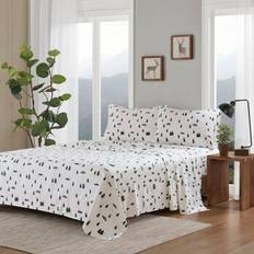 Textiles Woolrich Queen Cotton Flannel Set with 2 Pillowcases - Multi Color Bed Sheet Green (259.08x)
