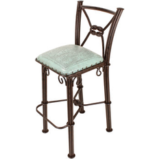 Turquoise Seating Stools Canora Grey Western Iron Barstool 43.0 H x 19.0 W x 23.0 D Seating Stool