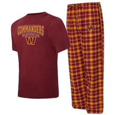 Gold - Men Pajamas Concepts Sport Men's Burgundy, Gold Washington Commanders Arctic T-shirt and Pajama Pants Sleep Set Burgundy, Gold Burgundy/Gold