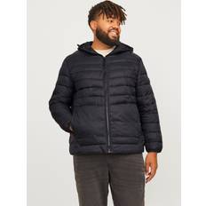 6XL - Herre - Vinterjakker Jack & Jones Plus Jakke jjeSprint Puffer Hood Sort