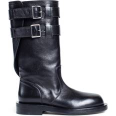 43 ½ - Herren Hohe Stiefel Ann Demeulemeester Black Milan Soft Biker Boots