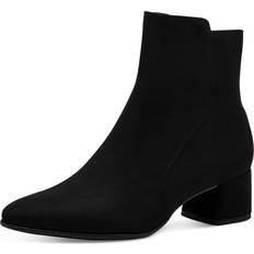 Ava Womens Ankle Boots - Black Micro