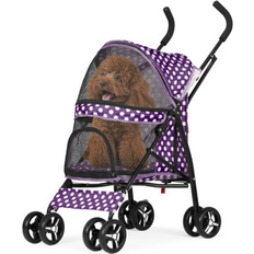 Pets Magshion Pet Stoller 37.5" H x 18" W x 26" D - Black/Indigo in Purple