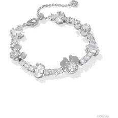 Kendra Scott Silver Plated Bracelets Kendra Scott Disne KendraScottSilverMickeyMouseandMinnieMouseTennisBraceletinWhiteCrysta Crysta/MetalRhodiu (O)