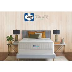 Twin XL Spring Mattresses Sealy Naturals Hybrid Firm Tight Top 13" Twin XL - White Coil Spring Mattress