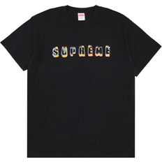 Supreme Top Supreme Katoenen T-shirt Met Logoprint - Zwart