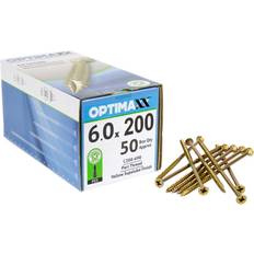 Optimaxx 6 x 200 mm Woodscrews - Box of 50