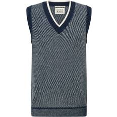 Herren - Wolle Tanktops Scotch & Soda Pullunder dunkelblau