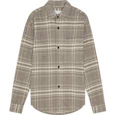 Adwin Flannel Overshirt - Brown Check