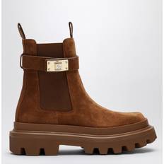 Dolce & Gabbana Boots Dolce & Gabbana Brown Suede Ankle Boot