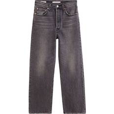 Quiltad Kläder Levi's Ribcage Straight Ankle - Sort
