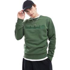 Timberland Uomo Maglioni Timberland Embroidery Tonal Crew Neck - Verde