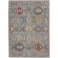 Nourison Ankara Global ANR12 Gray and Multi 7'10" x 9'10" Area Rug