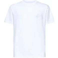 Bomull T-shirt med Broderat Logotyp - Vit