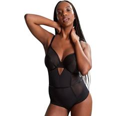 Élasthanne/Lycra/Spandex Bodys Panache Body Noir Gloss