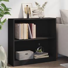 Black Book Shelves vidaXL Bookshelf Black 80 x 24 x 75 cm Book Shelf