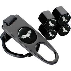 UST Bat Tyre Valve Dust Caps 4pcs with Wrench Keychain