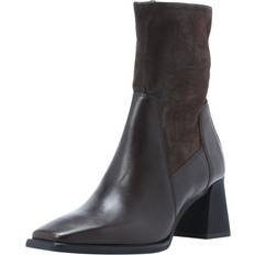 Vagabond Ankle Boots Vagabond Vagabond Shoemakers Hedda Leather Square Toe Calf Boots, Chocolate