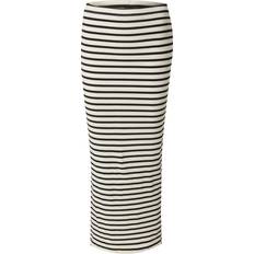 Midirock - Weiß Röcke Noisy May Striped Maxi Skirt