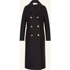 Harris Wharf London BLACK MILITARY COAT