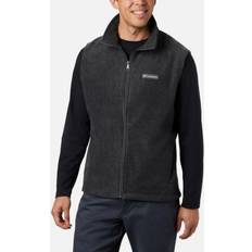 Grey - Hiking Vests Columbia Steens Mountain Fleece Vest - Grey