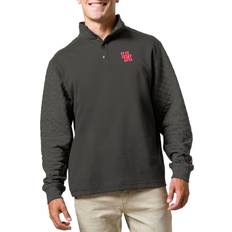 League Collegiate Wear League-Legacy Men's Houston Cougars Grey Snap Up Quilted Jacket, Medium, Gray