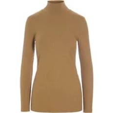 Ribbad Blusar Bitte Kai Rand Globe Rib Dam Polotröjor - Dark Caramel