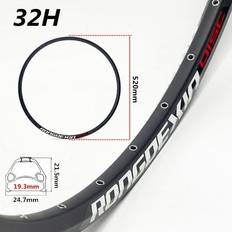 Rooha 24 Inch Mountain Bike Wheel Rim 24/28/32/36 Hole Double Disc