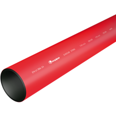 6 meter 160MM KABELRØR PE RØD 6M
