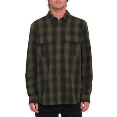 Hiking - Men Shirts Volcom Shadowstone Flannel Shirt in Wintermoss
