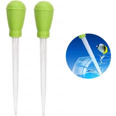 30 Ml Fish Tank Water Changer Aquarium Dropper 2-Pack - Green