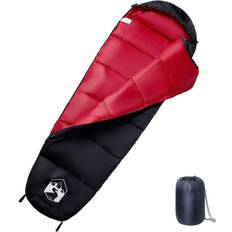 VidaXL Sleeping Bags vidaXL (black and red) Mummy Sleeping Bag for Adults Camping Hiking Sleeping Bag 3 Seasons