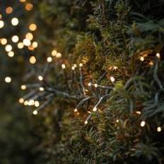 Lights4fun 7m Solar Cluster Lights - Warm White
