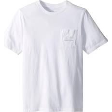 Vineyard Vines Vineyard Vines Kids Short Sleeve Vintage Whale Pocket T-Shirt (Toddler/Little Kids/Big Kids) Boy's T Shirt White Cap (18 Big Kid)
