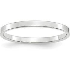 Unisex - White Gold Rings Bagatela 14K mm LTW Flat Band, White