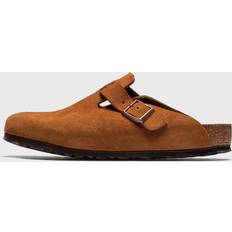 Man - Suède Klompen Birkenstock Boston Soft Footbed - Mink Suede